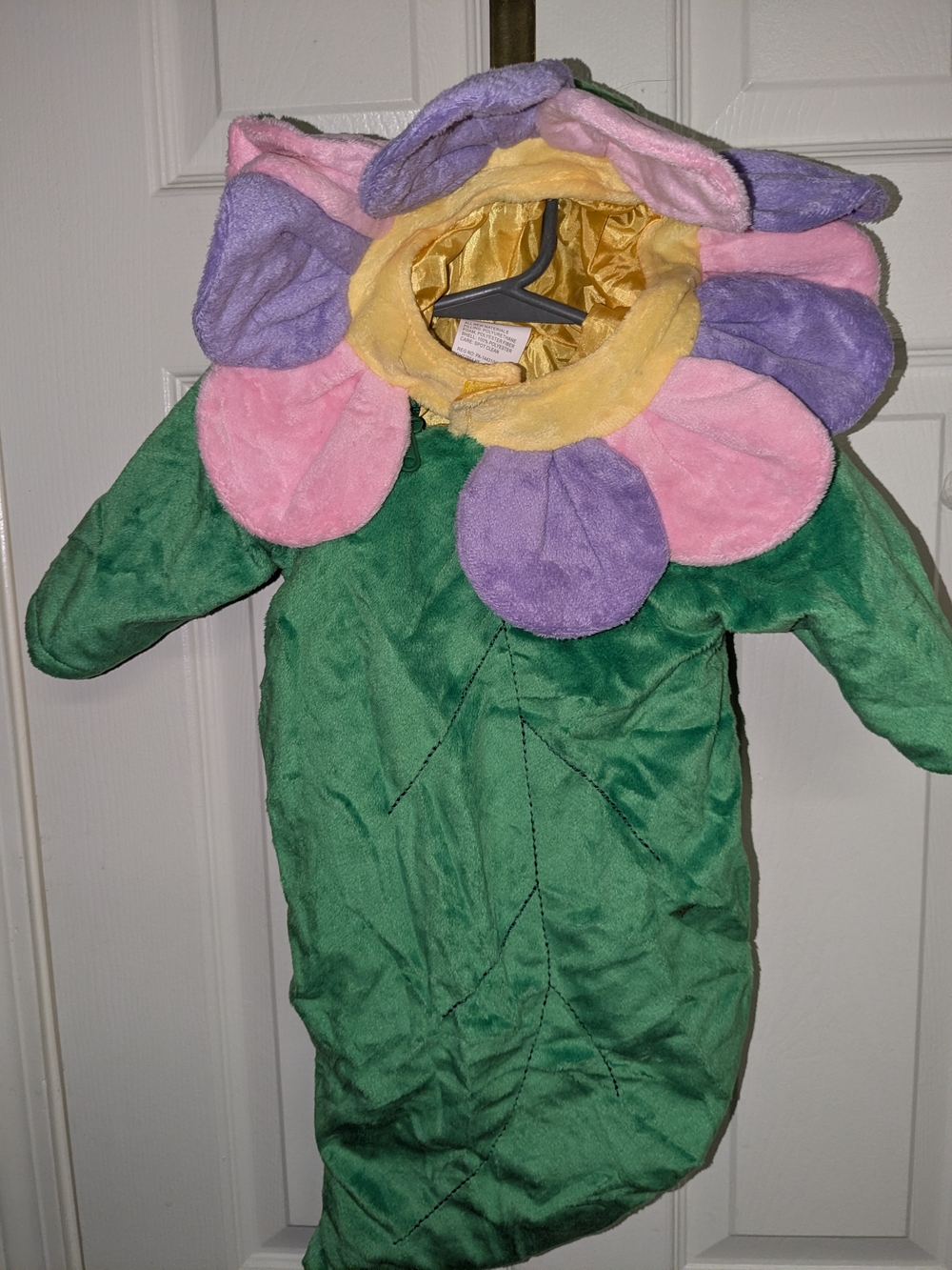 Kids Flower Costume - Green with Pink & Purple Petals